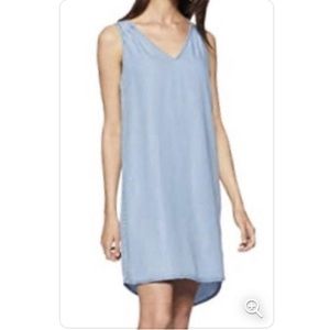 GAP Denim V Neck Tie Back Dress